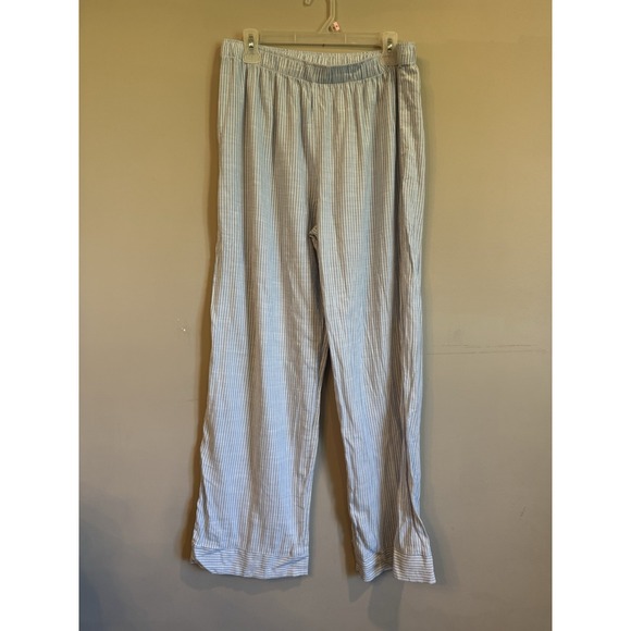 Eberjey Blue White Stripe Large Pajama Pants - Picture 1 of 3
